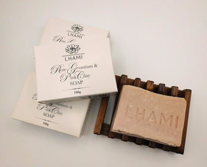 Rose Geranium & Pink Clay Soap