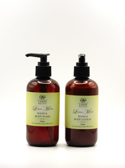 Lemon Myrtle Hand & Body Wash/ Body Lotion Set