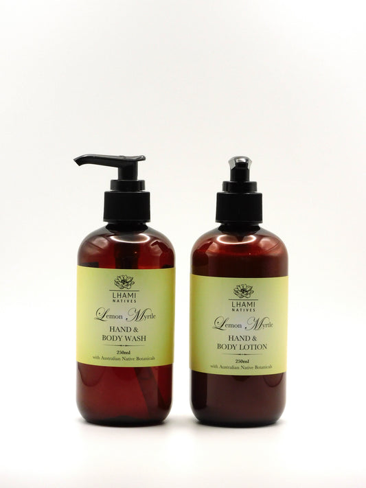 Lemon Myrtle Hand & Body Wash/ Body Lotion Set