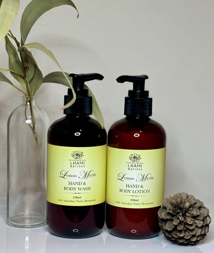 Lemon Myrtle Hand & Body Wash/ Body Lotion Set