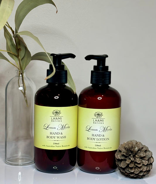 Lemon Myrtle Hand & Body Wash/ Body Lotion Set