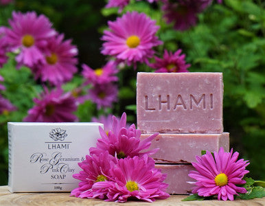 Rose Geranium & Pink Clay Soap