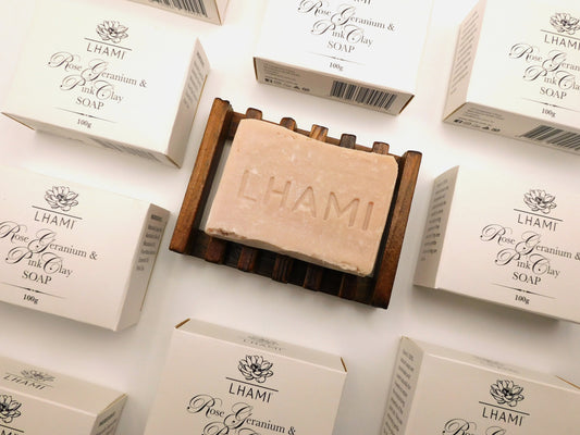 Rose Geranium & Pink Clay Soap